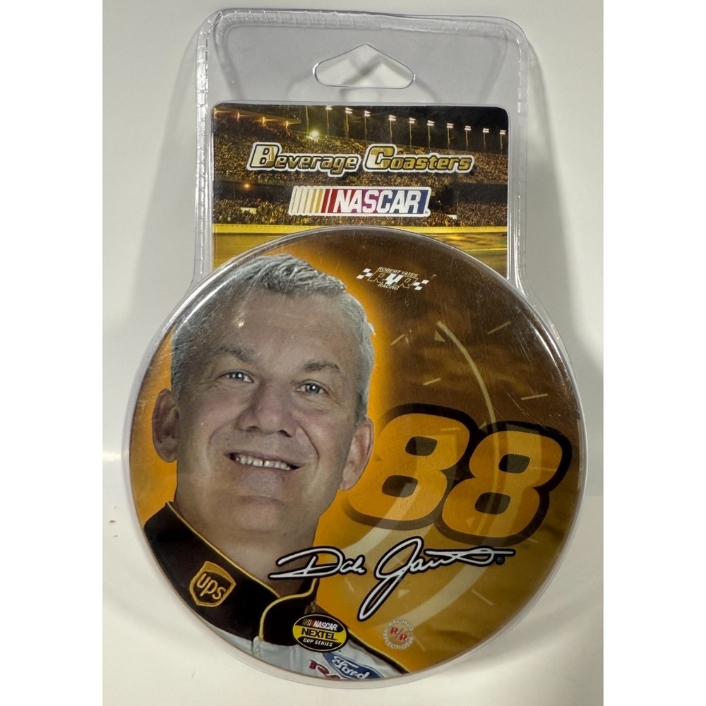 Racing Reflections NASCAR Coasters Dale Jarrett 88 UPS 6 Pack Tin New